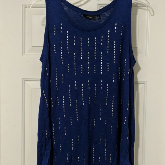 Apt. 9 Tops - Indigo Embellished Shirt Apt. 9 Tops - Indigo Embellished Shirt